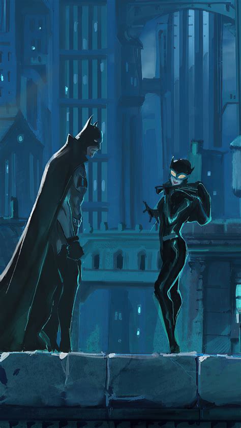 1080x1920 2020 Batman And Catwoman Artwork Iphone 76s6 Plus Pixel Xl