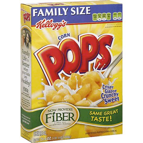 Kelloggs Corn Pops Cereal Box Cereal Cannatas