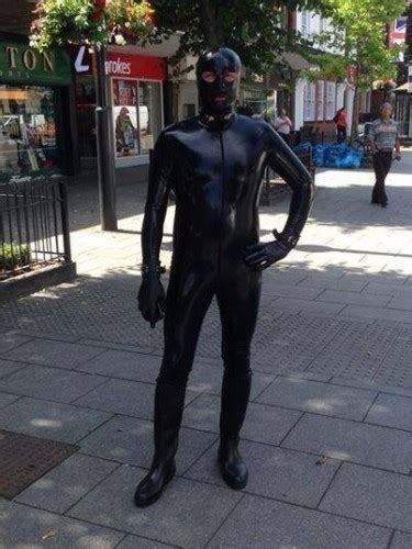 A Man Dressed As A Gimp Is Wandering Around Essex Taking Selfies With