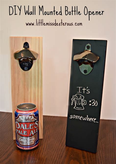 Wall mounted mason jar bottle opener on rustic pallet wood. 5 Cool DIY Bottle Openers - Fabulessly Frugal