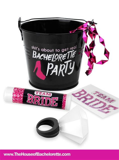 Set Of 6 Bachelorette Party Pail Favor Kit Unique Bachelorette Party Favors Bachelorette
