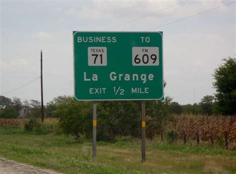 La Grange Tx La Grange Tx Exit Sign Photo Picture Image Texas