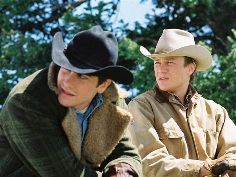 In 1963, rodeo cowboy jack twist (jake gyllenhaal) and ranch hand ennis del mar (heath ledger) are hired by rancher joe aguirre (randy quaid) as sheep herders in wyoming. Brokeback Mountain ***** (2005, Heath Ledger, Jake ...