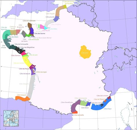 Littoral français — Wikipédia (avec images) | Cartes, France, Géographie