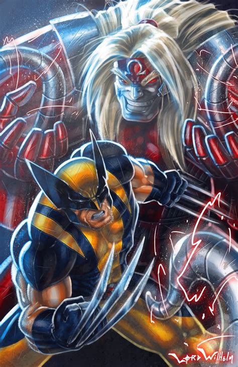 Wolverine Vs Omega Red By Lordwilhelm On Deviantart Marvel Comics Art