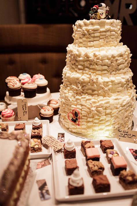 Wedding Cake Table And Treats At Devonshire Terrace