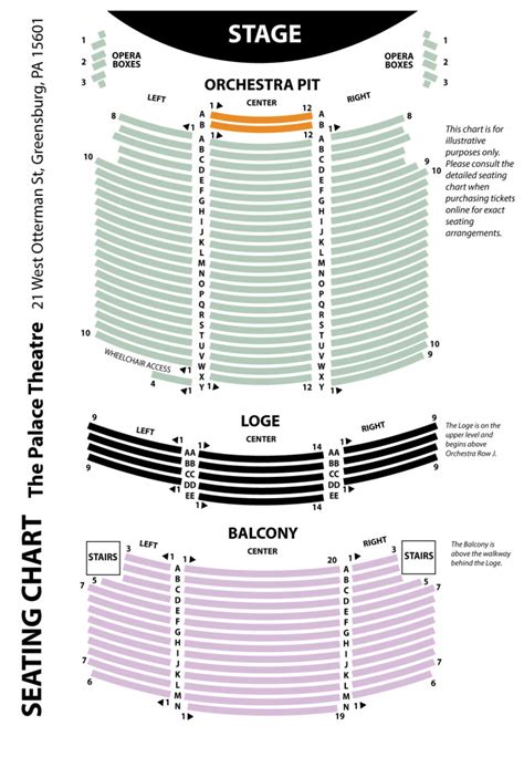 Palace Theater Seating Chart Manchester Nh Theater Seating Chart