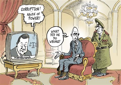 Fall Of The President Of Ukraine Globecartoon Political Cartoons