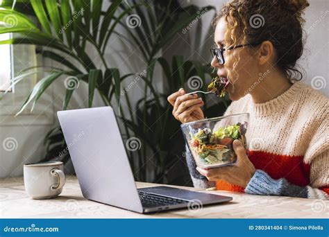 Portrait Of Modern Businesswoman In Home Work Indoor Leisure Activity