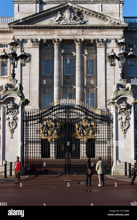 Gates At Buckingham Palace The Official London Residence Of The British