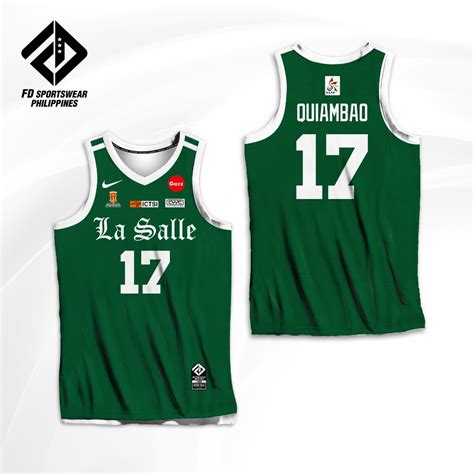 Animo La Salle 2024 Uaap Green Full Sublimated Jersey Shopee Philippines