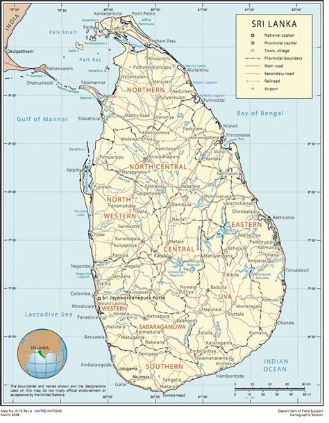 Sri Lanka Map Map Of Sri Lanka And Colombo