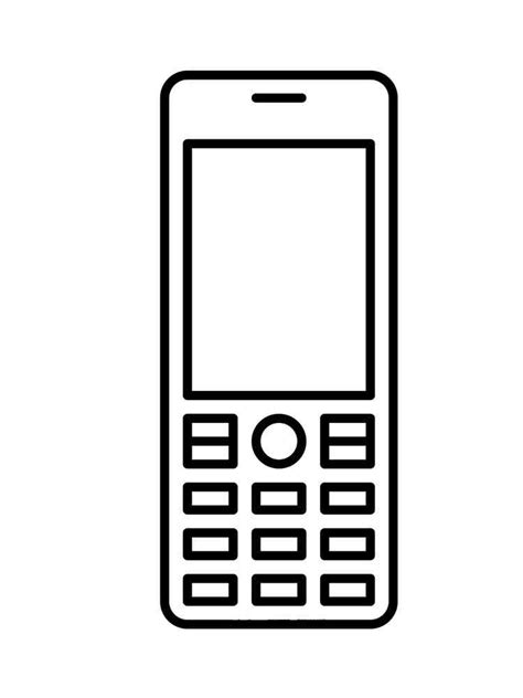 Cell Phone Coloring Pages