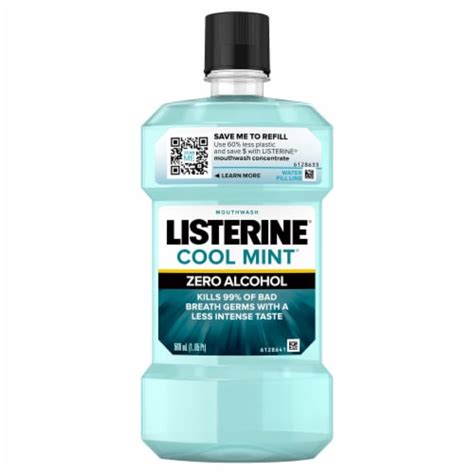 listerine® cool mint® zero alcohol mouthwash 500 ml fred meyer