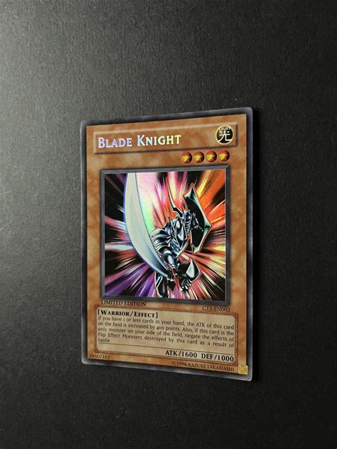 Yu Gi Oh Blade Knight Ct1 En002 Secret Rare Super Rare Foil