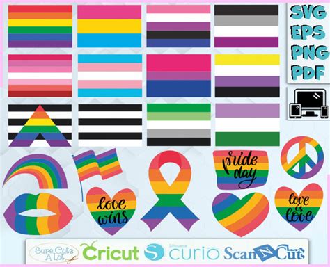 Lgbt Svg Gay Pride Svg Pride Svg Rainbow Svg Gender Flag Etsy
