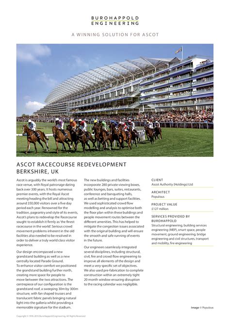 Ascot Racecourse Redevelopment Berkshire Uk