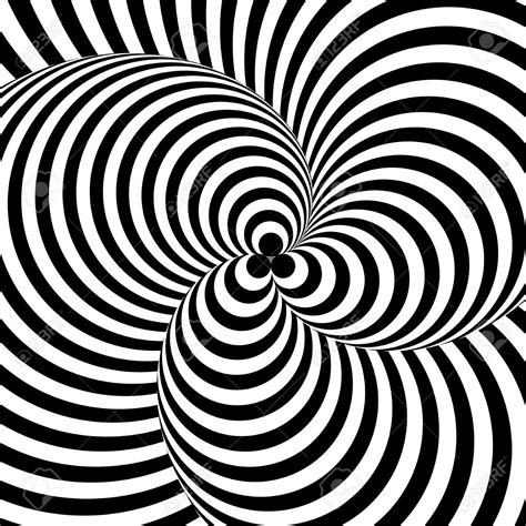 Design Monochrome Twirl Circular Movement Illusion Background Royalty