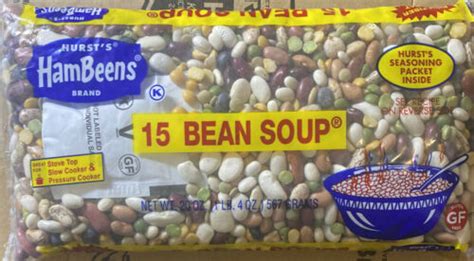 Hursts Hambeens 15 Bean Soup1lb 4oz 567g W Seasoning Packet Inside
