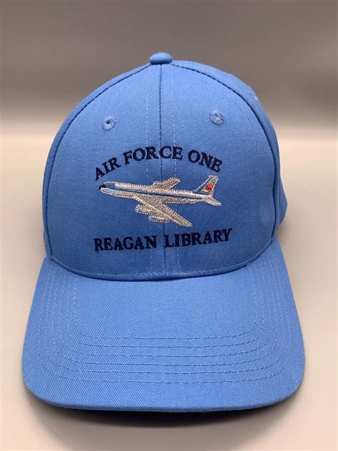 Vintage Air Force One Reagan Library Hat Cap Strapbac Gem