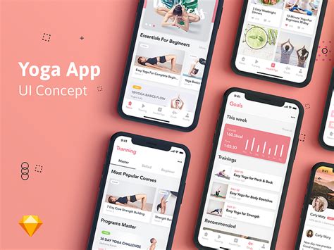 Yoga Fitness App Ui Kit For Iphonex By Hoangpts On Dribbble