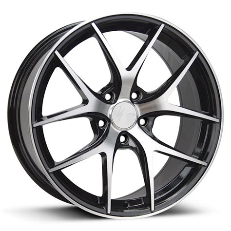 1form Edition9 Edt9 Gloss Black With Polished Face Alloy Wheels