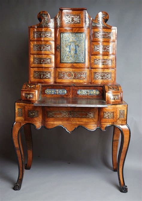 A Rare South German Walnut Bureaucabinet On Stand 304239 Royal