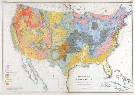 Geologic Maps Of The 50 United States Map Art Map Drawn Map Images