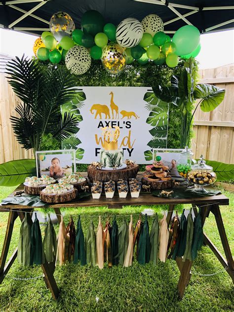 Wild One Jungle Theme Birthday Boy Birthday Parties Wild Birthday Party