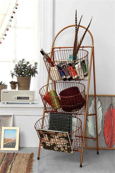 Maybe you would like to learn more about one of these? Three-Tier Copper Basket Shelf | Urban outfitters, Copper ...