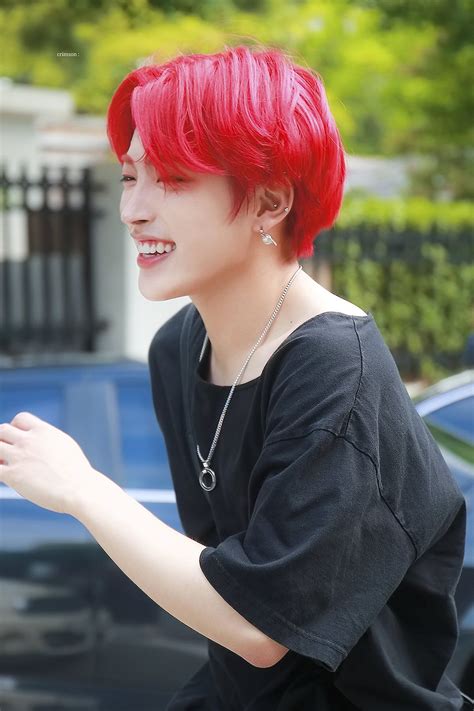 Crimson Crimson1107 Kim Hongjoong Red Hair Hair