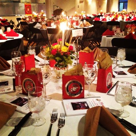 tablescape from the marine corps ball events at manchester tables and centerpieces pinterest