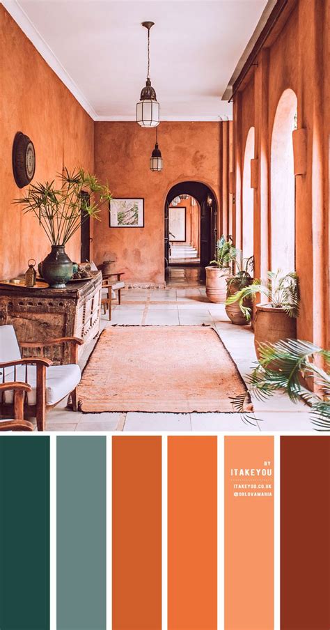 Terracotta Color Scheme With Brown And Dark Sage Accents House Color