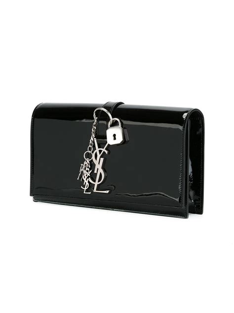 Check spelling or type a new query. Lyst - Saint Laurent 'monogram' Clutch in Black