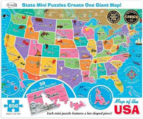 50 States Map Puzzle Oconto County Plat Map