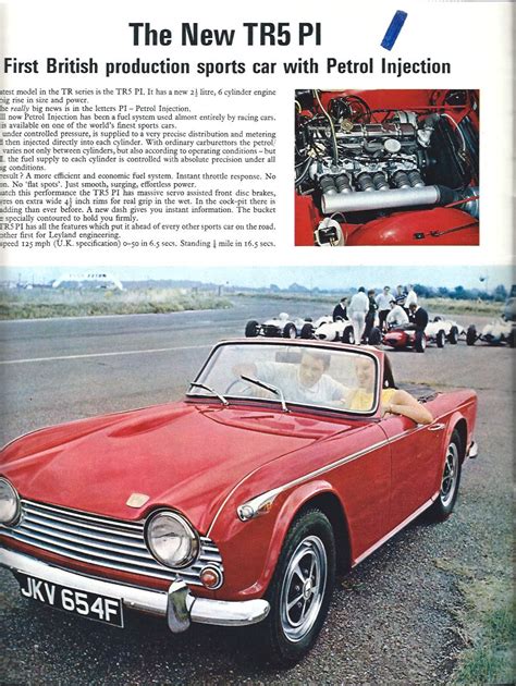 Triumph Vintage 1968 Sales Brochure Shop Classic Car Manuals