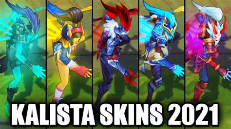 All Kalista Skins Spotlight League Of Legends Youtube
