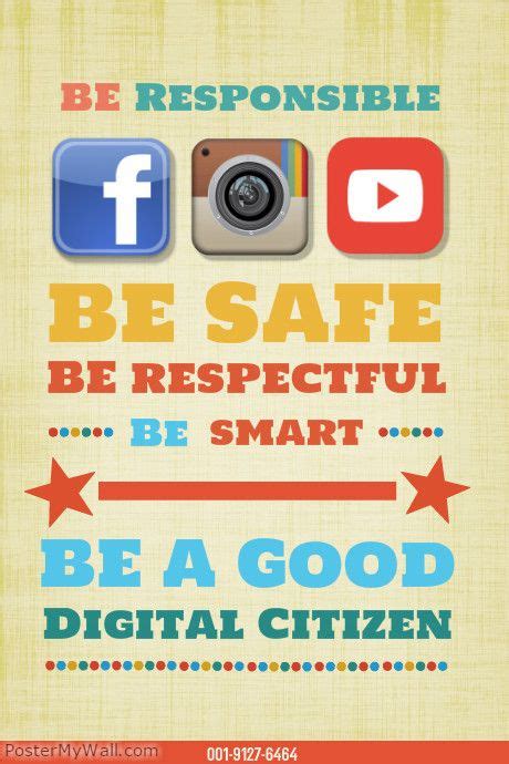 Rup Poster On Postermywall Digital Citizen Responsible Use Of Social