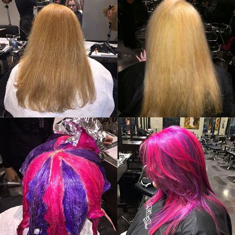 Pinwheel Block Color Lightener Hair Color Block Color Ink Works Pink Hair Purple Hair
