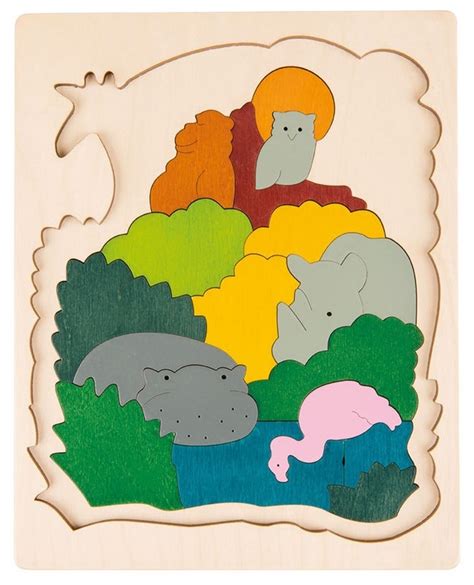 Buy African Animals Wooden Layer Puzzle At Mighty Ape Australia