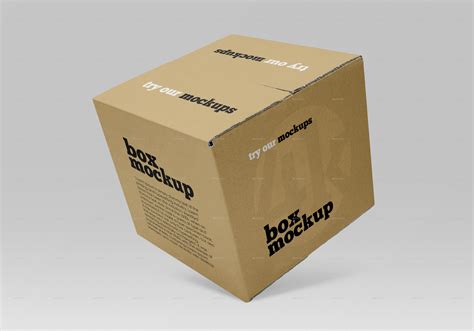 square paper box mockup set  countryk graphicriver