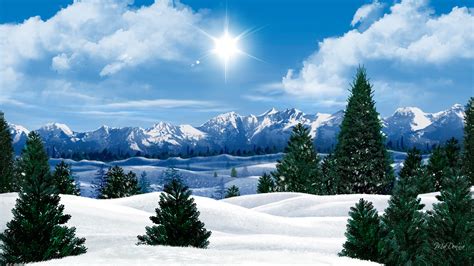 Sunny Winter Day Wallpapers Wallpaper Cave