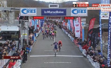L'etoile de bessèges, du 3 au 7 février 2021. Etoile de Besseges 2020: etap 3. Dries De Bondt przed ...