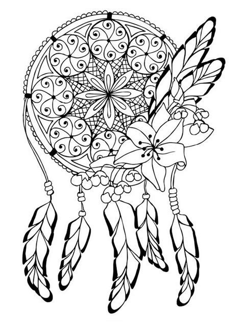 Free dream catcher coloring pages for adults. Free Dream Catcher coloring pages for Adults. Printable to ...