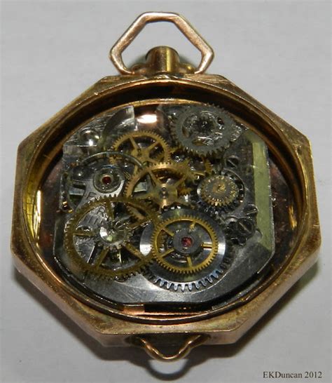 Ekduncan My Fanciful Muse Steampunk Vintage Watch Pendant Project