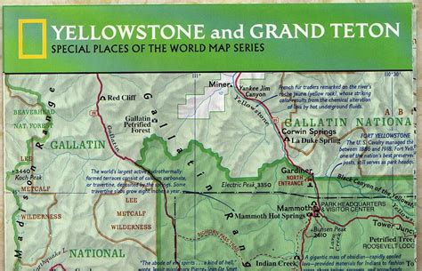Yellowstone And Grand Teton National Geographic Map 2 Sides