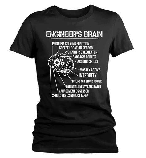 Women S Funny Engineer T Shirt Engineering Shirts Engineer Etsy