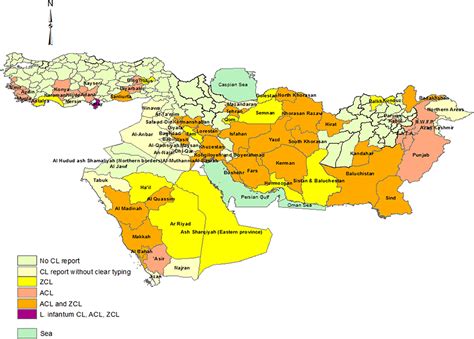Cutaneous Leishmaniasis Map
