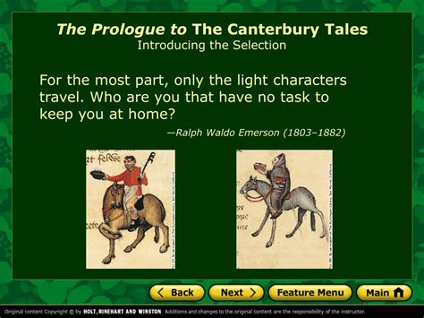 Ppt The Prologue To The Canterbury Tales By Geoffrey Chaucer