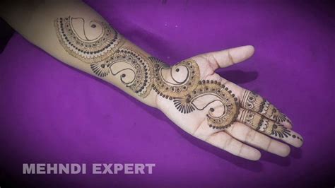 Latest Stylish Arabic Beautiful Mehndi Designs For Hands Easy Unique